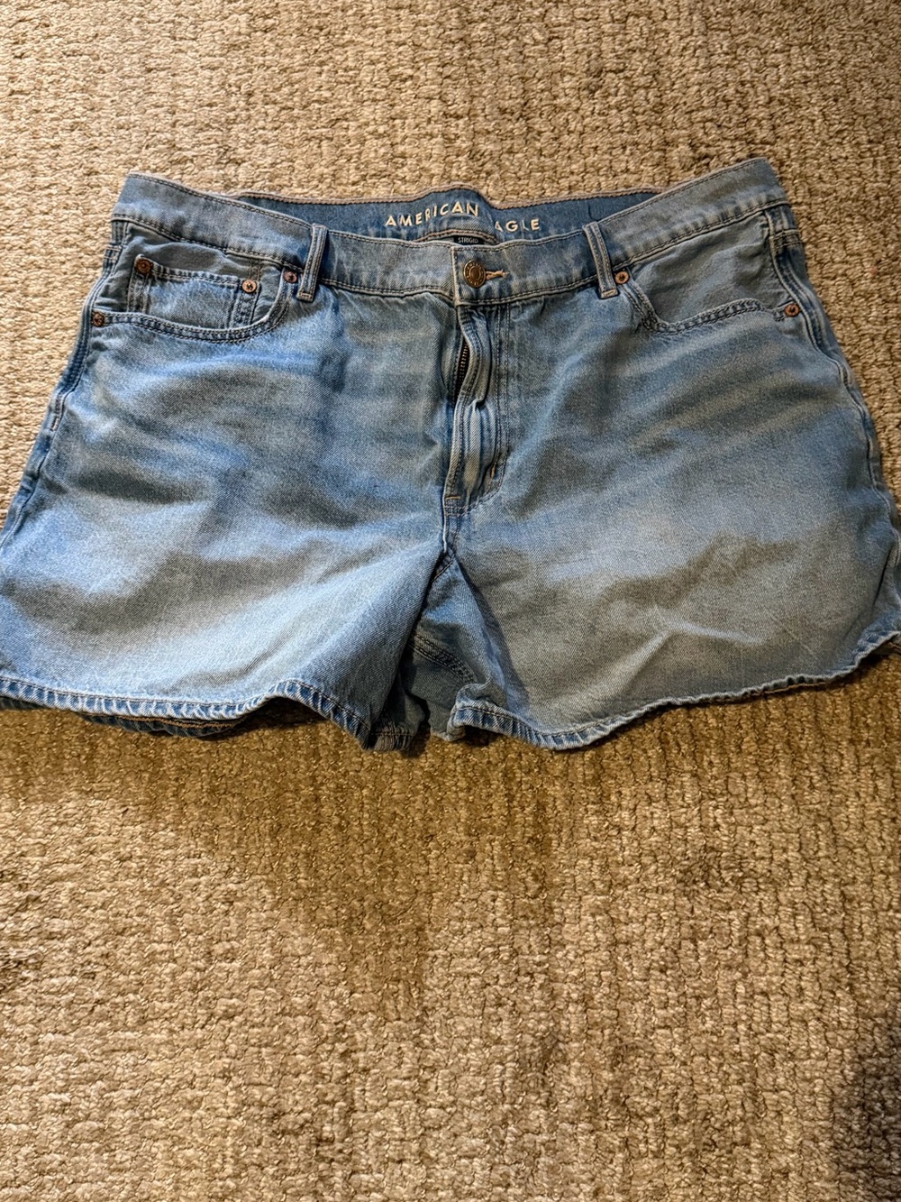 American Eagle Outfitters Light Wash Denim Shorts - Blue